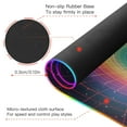 thumbnail image 4 of Wireless Charging Mouse Pad Large RGB Gaming Desk Mat 13 Light Modes Mousepad 31.5x11.8 Colorful Block Swirl, 4 of 6