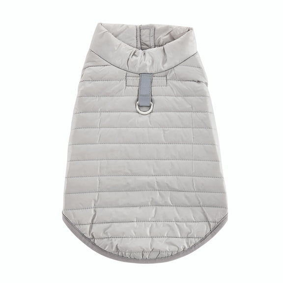 Sam's Pets Monty Puffer Jacket In Silver/ Size :Medium - Medium