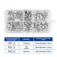 thumbnail image 1 of Pinces Marines Robustes avec Manchons en Aluminium en Forme de 8: Outil Polyvalent pour la Pêche, la Réparation de Bateaux et la Manipulation des Câbles – Inclut 150 Pinces en Aluminium de 3 Tailles (Ensemble en Boîte) – Design Léger et Compact, 1 of 6