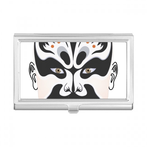 Porte-cartes de Visite Zhangfei Coloré Tête d'Opéra de Pékin Portefeuille Boîte de Poche