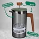 thumbnail image 2 of French Press Coffee Maker with Real Wood Handle Double Wall Insulation Hand Pour Coffee Maker for Coffee Tea, 2 of 5