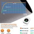 thumbnail image 4 of Heated Desk Pad Mouse Pad - Heated Desk Mat - Warm Desk Pad - 3 Levels Heating & 4 Hours Auto Shut-Off, PU Leather Mouse Pad - 31.5 x 13 inch (Medium Grey), 4 of 12