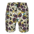 thumbnail image 4 of Naloa Happy Skeleton Men's Beach Shorts, Surfing shorts, Swim trunks, Quick Dry Swim Trunks for Surfing Beach Fun - Large, 4 of 9