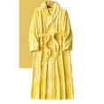 thumbnail image 6 of Kaemgyyd Fleece Maxi Robes for Women Plush Soft Cozy Belted Bathrobe Fuzzy Warm Lightweight Sleepwear with Pockets, 6 of 7