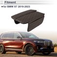 thumbnail image 3 of Cubierta de Consola Central del Automóvil con Bolsa de Almacenamiento para BMW X7 2019-2023 Marrón Oscuro 1 Par, 3 of 7