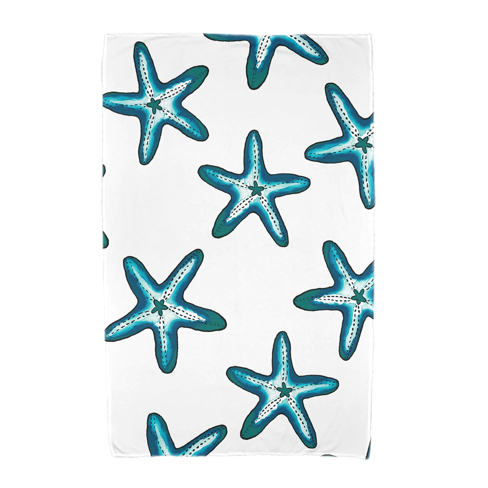 Simply Daisy 30" x 60" Soft Starfish Geometric Print Beach Towel