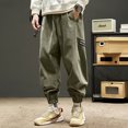 thumbnail image 2 of Pantalones cargo emo para hombre, pantalones multibolsillos de calle, pantalones de moda Y2k para hombre, pantalones harén para senderismo, estilo coreano, holgados, de algodón de alta calidad, 2 of 5