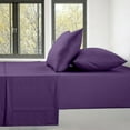 thumbnail image 3 of The Great American Store Queen Size Bed Sheet Set - Stripe Purple Hotel Luxury Bed Sheets - Extra Soft - Deep Pockets - Easy Fit - Breathable & Cooling Sheets, 3 of 4