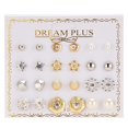 thumbnail image 1 of ziyahi 12 Pairs Rhinestones Girls Earring Set Crystal Ear Stud Earrings Multiple styles No.11 s, 1 of 6