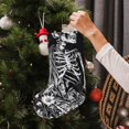 thumbnail image 5 of Sikiie Gothic Skull Floral Art Christmas Stockings,18 Inches Christmas Stockings Xmas Hanging Stockings for Family Christmas Decorations & Gifts, 5 of 7