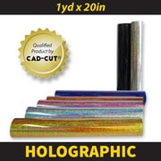 CAD-CUT Hologram Heat Transfer Vinyl 20" x 36" (1Yard) - Purple