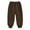 Coffee, variant on Huanglei Toddler Boys Autumn And Winter Solid Color Elastic Waist Sweatpants With And Leggings Boys' Pants