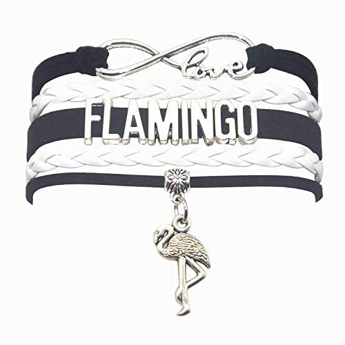 HHHbeauty Flamingo Bracelet Jewelry Leather Infinity Love Flamingo Gifts Flamingo Jewelry Bracelet Gifts for Women Boys Men Girls Gifts Flamingo 