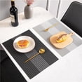 thumbnail image 4 of Advancent Restaurante con estilo Almohadilla aislante Mantel individual Posavasos creativo para el hogar Cocina y Comedor plata y gris Advancent HA024911-02, 4 of 6