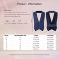 thumbnail image 5 of YiZYiF Kids Boys Gentleman Suit Vest Halter Classic Waistcoat Button Up Tank Top for Banquet First Communion Black 12, 5 of 5