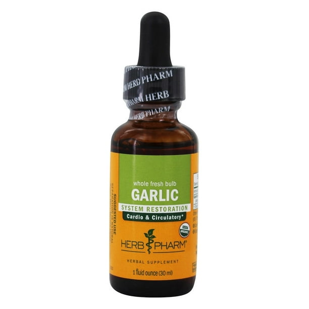 Herb Pharm Whole Fresh Bulb Garlic Liquid Extract for Cardio