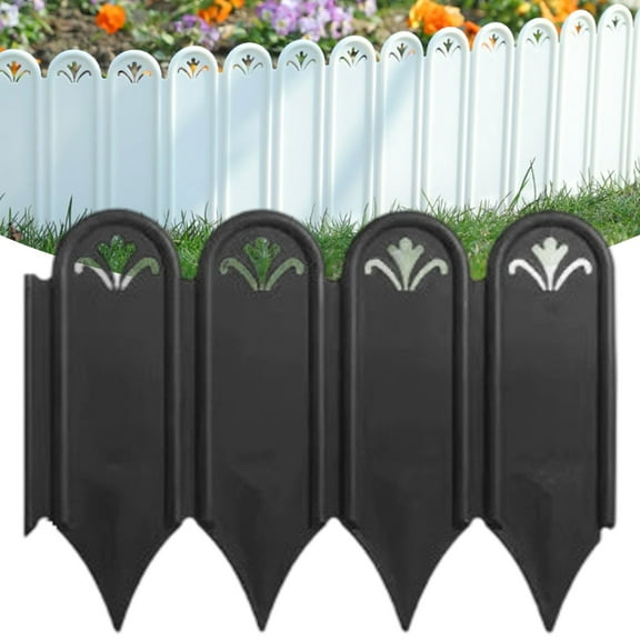 Garden Edging Border,Lawn Garden Fence Edgings Garden Edging Plastic Landscape Edging for The Yard,Lawn Edging,Flower Bed Edging