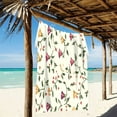 thumbnail image 2 of Ryvnso Christmas Bells Flowers Oversized Beach Towel Microfiber Bath Blankets Swimming Fitness 37" x 74", 2 of 5