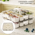thumbnail image 2 of BIMZUC 12‑Compartment Clear Snack Tray with Lid & Handle – Portable Charcuterie & Fruit Organizer for Parties, Picnics, and Everyday Use, 2 of 8