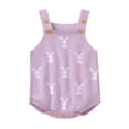 thumbnail image 2 of UACY Baby Girl Boy Knit Easter Bunny Romper Sleeveless Bodysuit Jumpsuit My 1st Easter Outfit Cute Spring Clothes, 2 of 7