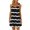 Black1, variant on Ankola Suspender Dress for Women Striped Patchwork Sleeveless T-Shirt Dress Crew Neck Pleated Sundress Casual Loose Summer Dresses