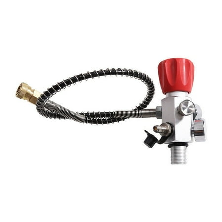 

78-14Unf Dual Gauge Charging Valve Air Filling Station Refill Adapter 24\ Hose