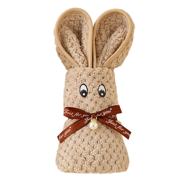 Wozhuo Easter Rabbit Towel Coral Fleece Soft Gift Set