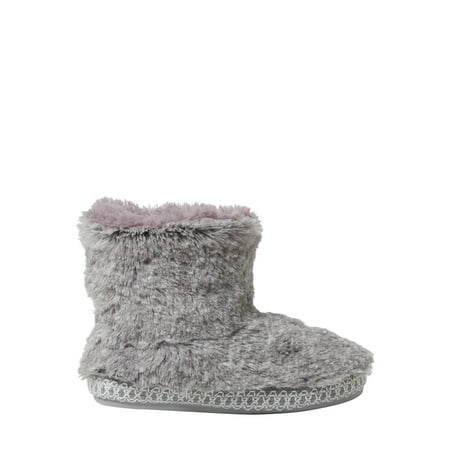 DF by Dearfoams Furry Bootie slippers (Little Girl & Big Girl)