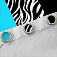 thumbnail image 4 of Homewish Cheetah Leopard Print Curtains Pack of 2 (42x84 Each) for Girl, Black Cyan Zebra Animal Curtains Blackout, Stripes Abstract Bedroom Curtains, Living Room Curtains Decor, 4 of 6