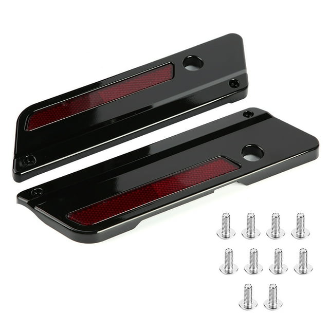 Latch Cover Motorcycle Latch Cover Motorcycle Saddlebag Latch Cover Saddlebag Latch Cover For Motorcycle 2pcs Motorcycle Saddlebag Latch Cover Reflectors For Glide Touring