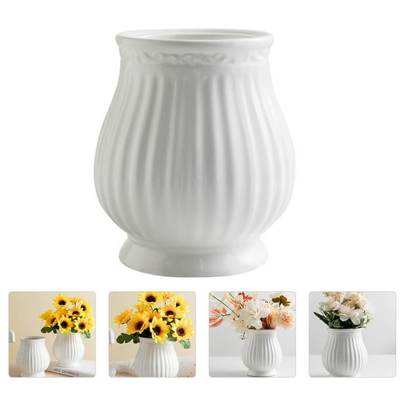 Sparsain 1pc Ceramic Vase Living Room Decoration Flower Vase for Home Office Decor