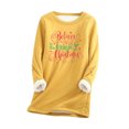thumbnail image 2 of Aujourd'hui Réduction! Aqestyerly Hauts de Noël pour Femmes Liquidation Mode Imprimée Peluche Chaude, 2 of 3
