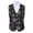 Black Cobweb Moon Star, variant on Western Suits Vest Men South Aztec Highland Cattle Slim Fit Button Down Waistcoat Work Wedding Formal Vest for Suit or Tuxedo Wear