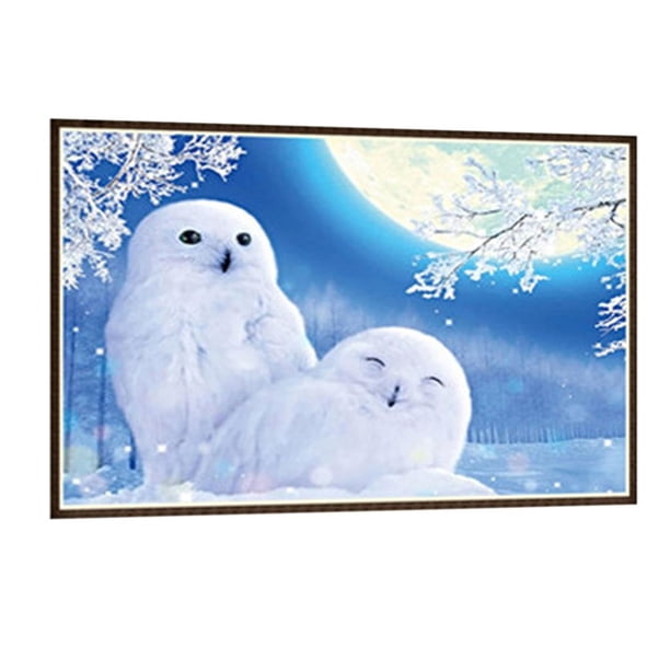 5D DIY Crystal Rhinestone Stitch Arts Craft Picture Supplies Para Decoración De Pared para hogar Pingüino Sunnimix 5D Diamante Pintura taladro completo