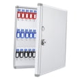 thumbnail image 2 of Rongfmy Key Lock Box Cabinet Key Organizer Wall Mount Holder Sturdy with Hooks for Valets Property Hotels Rental Management Complexes 72 Key Position, 2 of 9