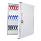 thumbnail image 2 of Caja organizadora de almacenamiento para llaves, montada en la pared, con ganchos, de aluminio. 72 Posición clave, 2 of 9