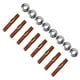 thumbnail image 3 of Tuerca de seguridad para pernos de turbo, 8 piezas M8 1,25 Kit de hardware para colector de escape Kit de pernos de extensión para colector de admisión Optimizado para la excelencia, 3 of 9