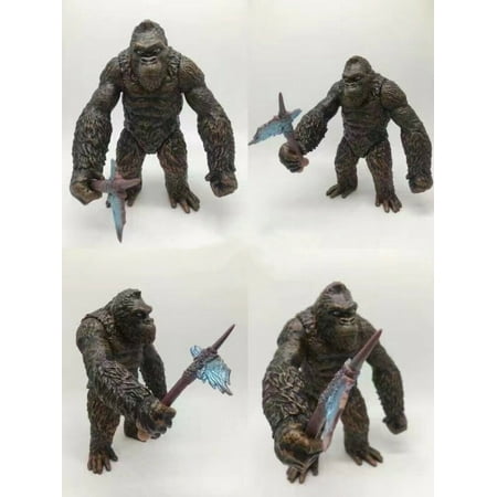 King Kong PVC Action Figure 6.5" Black Gorilla Model High Detail w/ Battle Axe