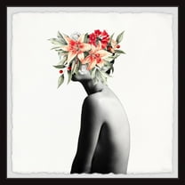 Parvez Taj Peachy Bloom Framed Wall Art