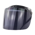 thumbnail image 1 of Motorcycle Helmet Visors Bubble Mirror Three Button Type Retro Open Face Helmet, 1 of 8