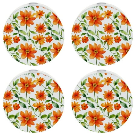 

YZUOUZY Bedside Lamps LED Lamp 4-PC Colorful Flowers Gardening Nasturtium