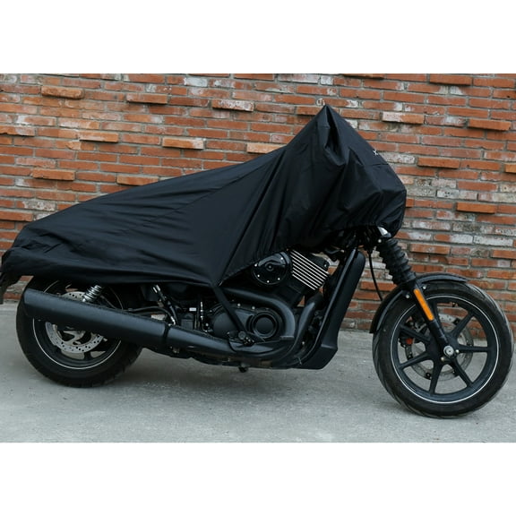 M 210T Half Motorcycle Cover Waterproof Outdoor Motorbike All-Weather Protection, Size Small
