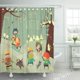 thumbnail image 1 of ABPHQTO Niño Blanco Navidad Niños lindos jugando Juegos de invierno Perro Cortina de ducha 150x180 cm, 1 of 1