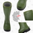 thumbnail image 4 of ROCKROOSTER Porter Men's Composite Toe Puncture Resistant EH Safety PU Waterproof Put On Rain Boots for Adult WS701GC Green US 10, 4 of 8