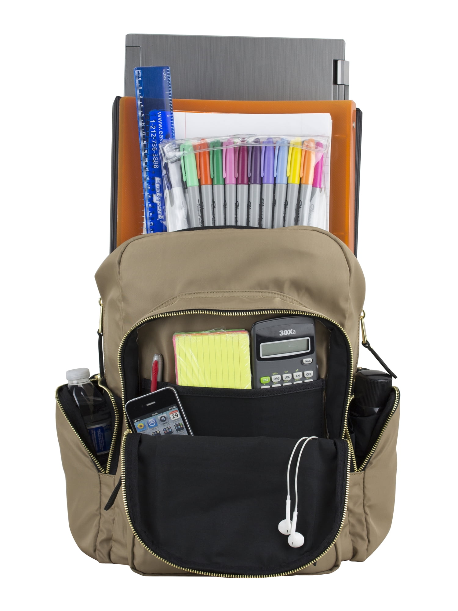 Eastsport Unisex Lauren 2.0 Backpack, Khaki
