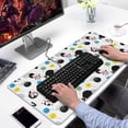 thumbnail image 2 of Long Mouse Pads for Desk,White Cow Lollipop Pattern Desk Mats on Top Of Desks, Desk Mouse Pad Extra Large with 3mm Non-Slip Base and Stitched Edge for Gaming,Office,Work,Home 31.5"x15.7", 2 of 6