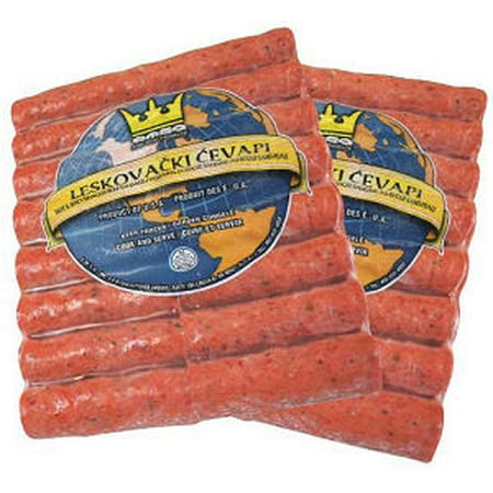 Minced Meat Sticks Hot - Leskovacki Cevapi, approx. 2.2 lb Plastic