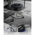 thumbnail image 4 of Donner DT-200 Saddle-style Threaded Rod Drum Throne, Adjustable Drum Seat for Adults and Teens, 4 of 7