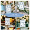 thumbnail image 3 of 32 Pcs Wedding Table Numbers Cards 1-30 Blue Flower Retro Border Double Sided Wedding Table Numbers Signs with Head Table Card, 3 of 7