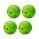 thumbnail image 5 of Pelotas de Pickleball para interior, 74 mm, 26 hoyos, pelota de práctica duradera, huecas. Verde 4 piezas, 5 of 9